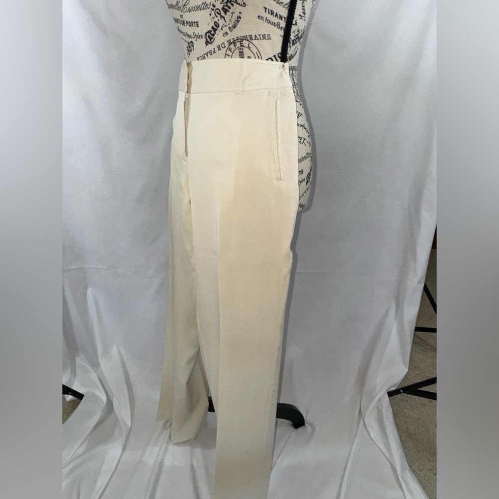 EUC: Dressy Tommy Bahamas Ivory 100% Silk Pants - Picture 2 of 7